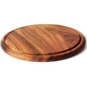 BİRADLI İREKO STEAK SUNUM TAHTA YUVARLAK 30,5*1,8 CM - GRV-1806