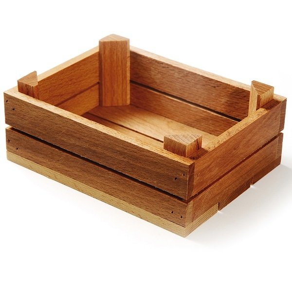 BİRADLI AHŞAP KASA 13*17CM H:6CM - GRV-1782