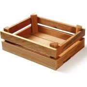 BİRADLI AHŞAP KASA 17*22CM  H:7CM - GRV-1784