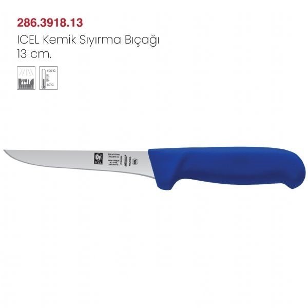 ICEL KEMİK SIYIRMA BIÇAĞI 13 CM MAVİ - 286.3918.13