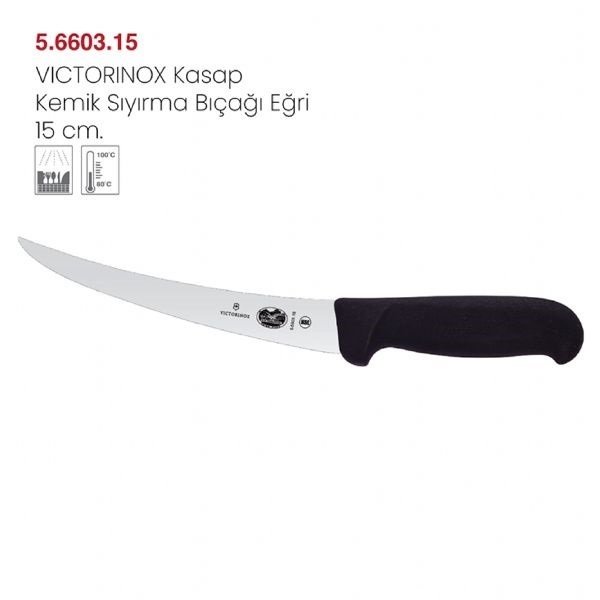VİCTORİNOX KASAP KEMİK SIYIRMA BIÇAĞI EĞRİ 15 CM - 5.6603.15